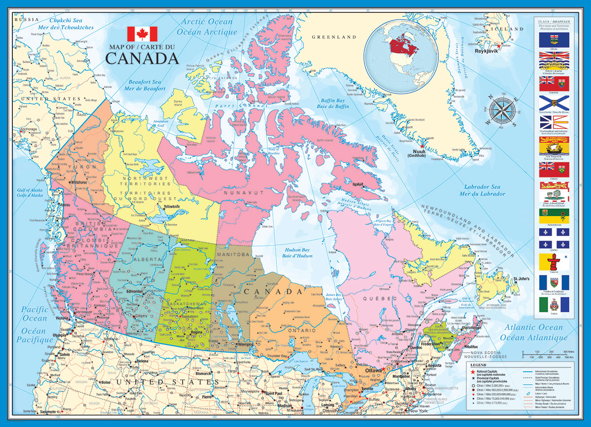 Map of Canada 1000-Piece Puzzle