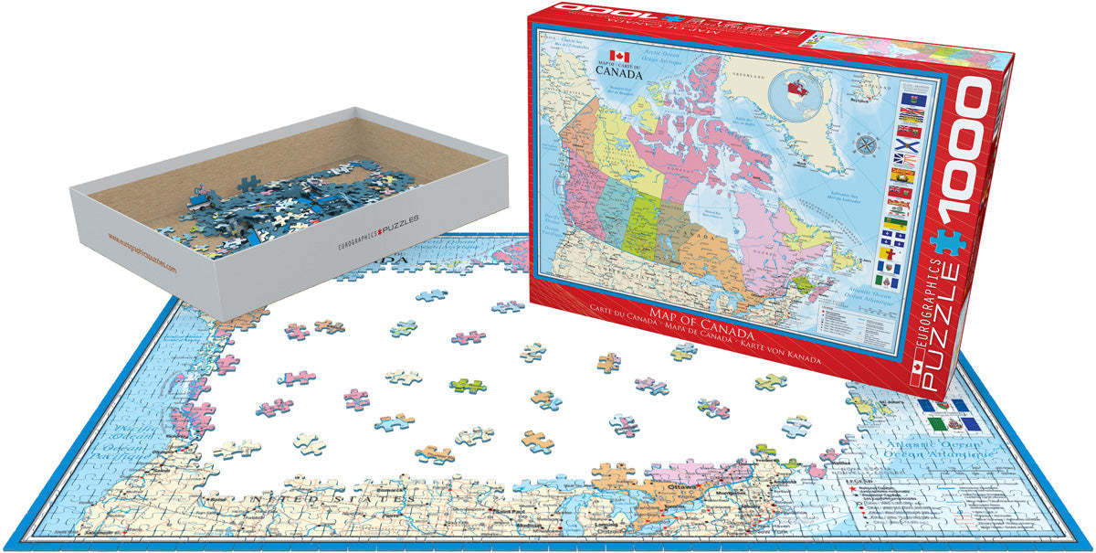 Map of Canada 1000-Piece Puzzle