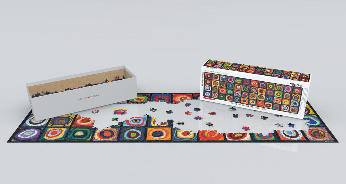 Color Study of Squares (Expanded from Original) 1000-Piece Panoramic Puzzle