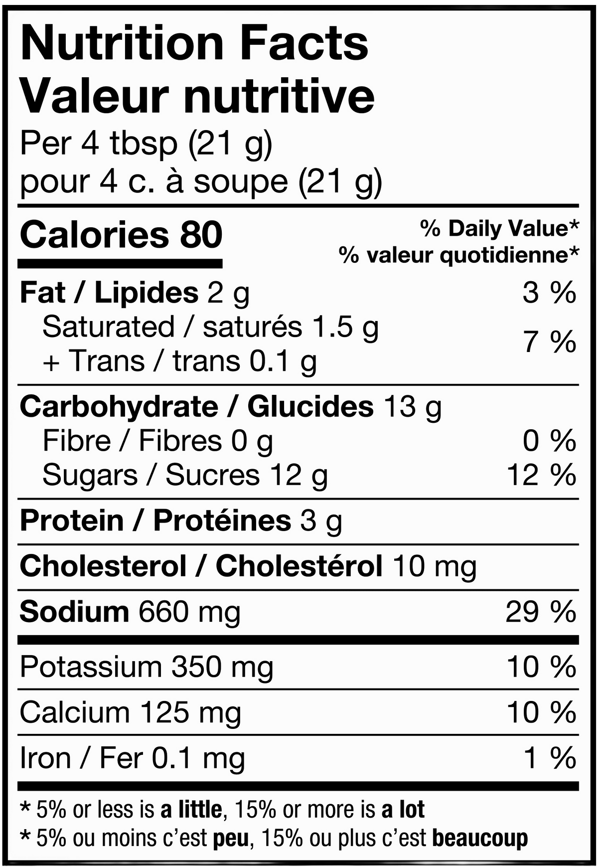 KD Nutricion Facts Bilingual