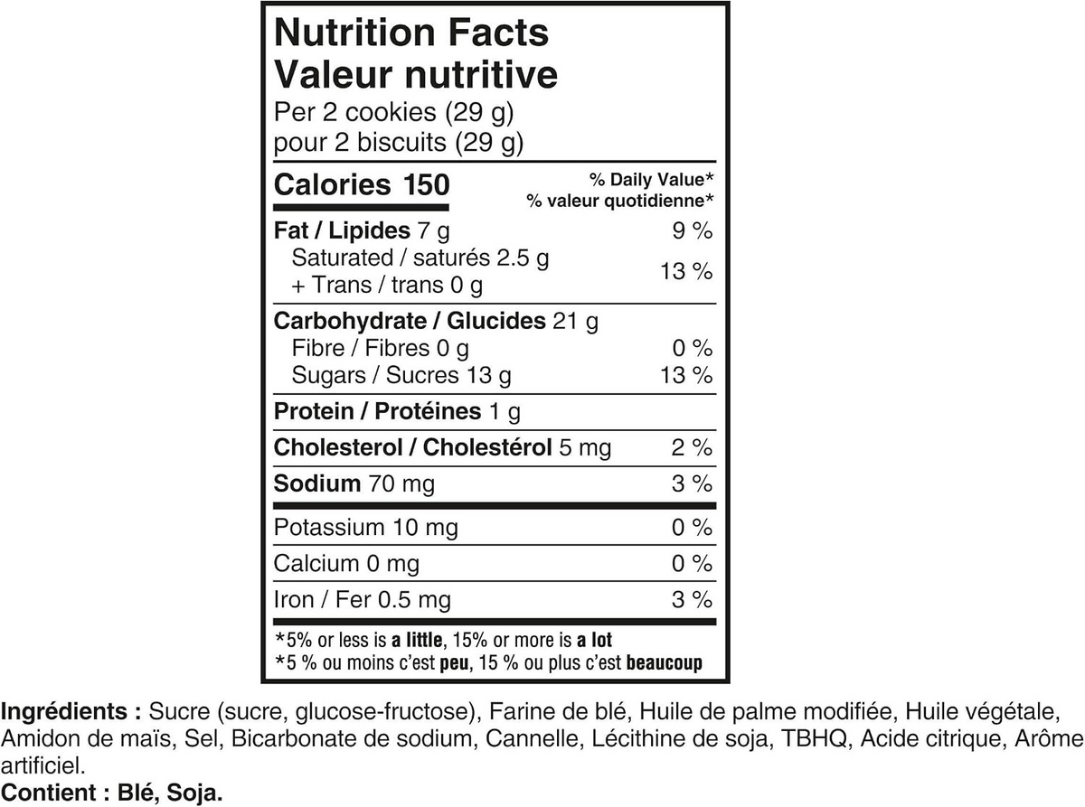 OREO Cinnamon Bun Sandwich Cookies, 261 g