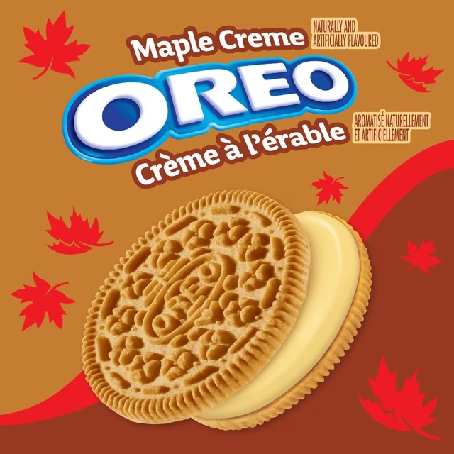 OREO Maple Creme Sandwich Cookies, 261 g